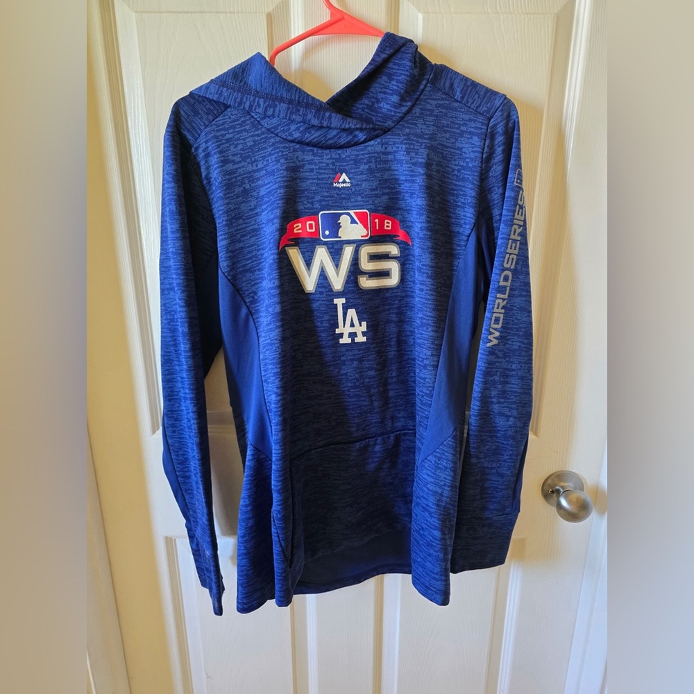 Majestic Los Angeles Dodgers Performance Hoodie Mens Large MLB Sweater Pullover